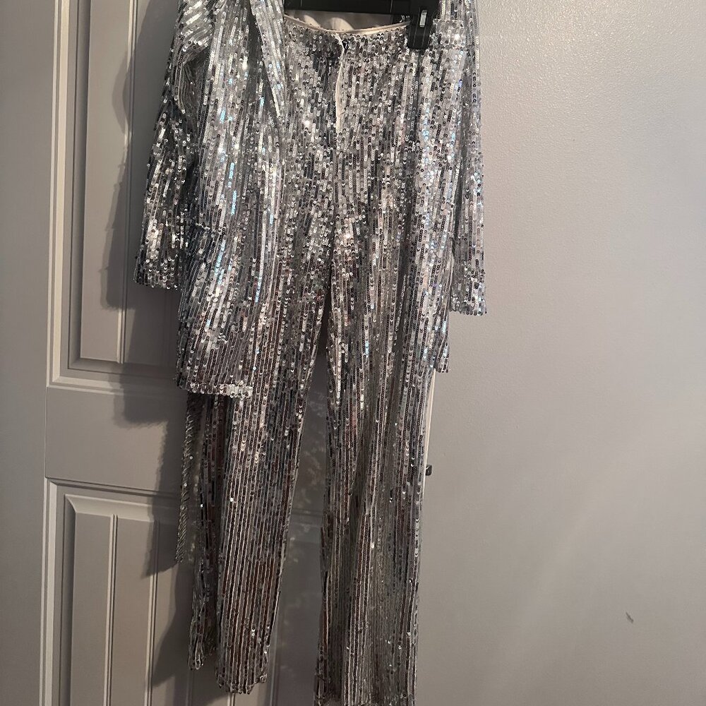Sequin Silver Suit - image 1